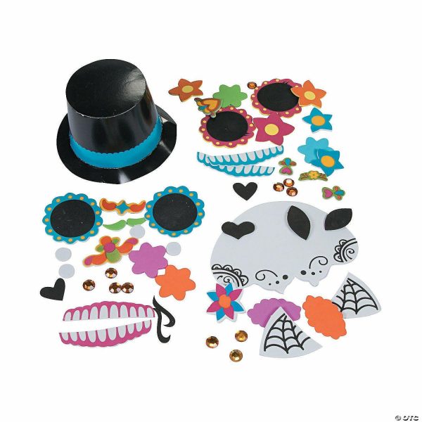 Pumpkin Decorating Kits |  Day of the Dead Pumpkin Decorating Kit – Makes 6 Crafts for Kids Pumpkin Decorating Kits