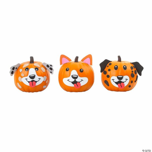 Pumpkin Decorating Kits |  Dog Pumpkin Decorating Craft Kit – Makes 12 Crafts for Kids Pumpkin Decorating Kits