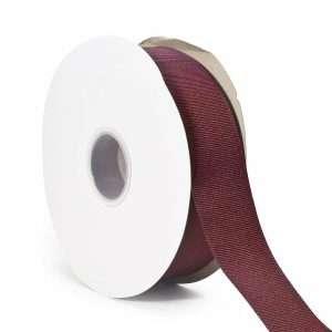 Ribbon |  LaRibbons and Crafts 1 1/2″ 50yds Premium Textured Grosgrain Ribbon -Burgundy Craft Supplies Ribbon