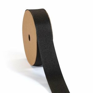 Ribbon |  LaRibbons and Crafts 7/8″ 100 yds Premium Textured Grosgrain Ribbon – Black Craft Supplies Ribbon