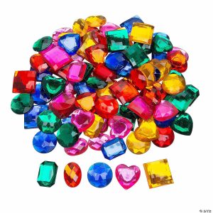 Senior Crafts |  1″ Bulk 100 Pc. Jumbo Solid Color Self-Adhesive Acrylic Jewels Craft & Hobby Supplies Senior Crafts