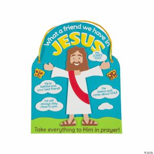 Senior Crafts |  5 1/2″ x 6 3 4″ What a Friend We Have in Jesus Craft Kit – Makes 12 Craft & Hobby Supplies Senior Crafts