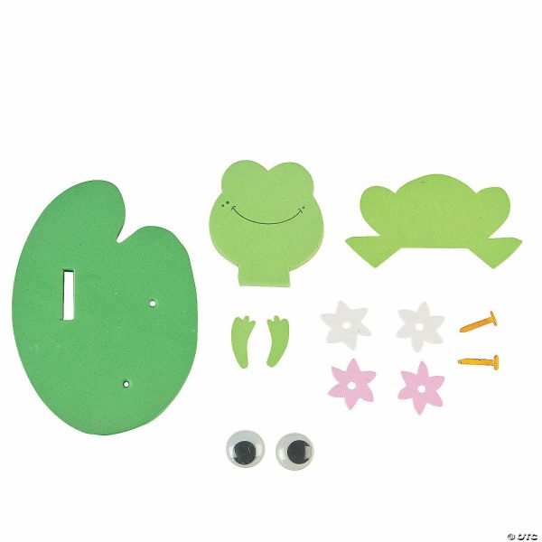 Senior Crafts |  5″ x 5 1 2″ 3D Floating Frog on a Lily Pad Foam Craft Kit – Makes 12 Craft & Hobby Supplies Senior Crafts