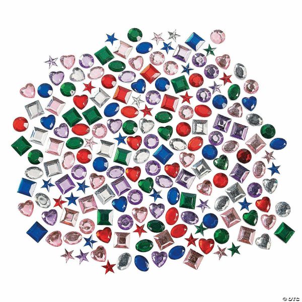 Senior Crafts |  Bulk 500 Pc. Self-Adhesive Jewel Assortment Craft & Hobby Supplies Senior Crafts