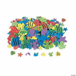 Senior Crafts |  Bulk Under the Sea Foam Self-Adhesive Shapes – 520 Pc. Craft & Hobby Supplies Senior Crafts