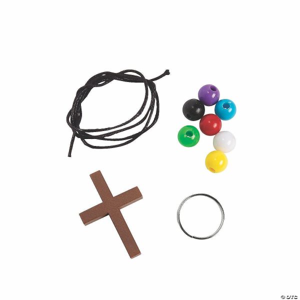 Senior Crafts |  Colors of Faith Cross Keychain Craft Kit – Makes 12 Craft & Hobby Supplies Senior Crafts