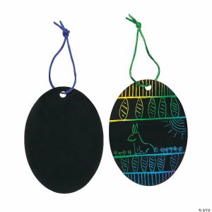 Senior Crafts |  Magic Color Scratch Easter Egg Ornaments – 24 Pc. Craft & Hobby Supplies Senior Crafts