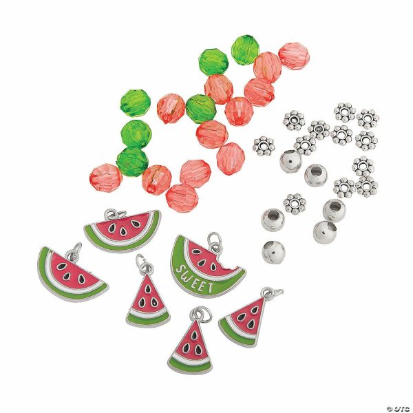 Senior Crafts |  Watermelon Charm Bracelet Craft Kit – Makes 12 Craft & Hobby Supplies Senior Crafts