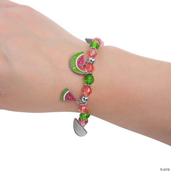 Senior Crafts |  Watermelon Charm Bracelet Craft Kit – Makes 12 Craft & Hobby Supplies Senior Crafts