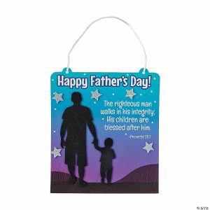 Sign Crafts |  Religious Father&’s Day Sign Craft Kit- Makes 12 Crafts for Kids Sign Crafts