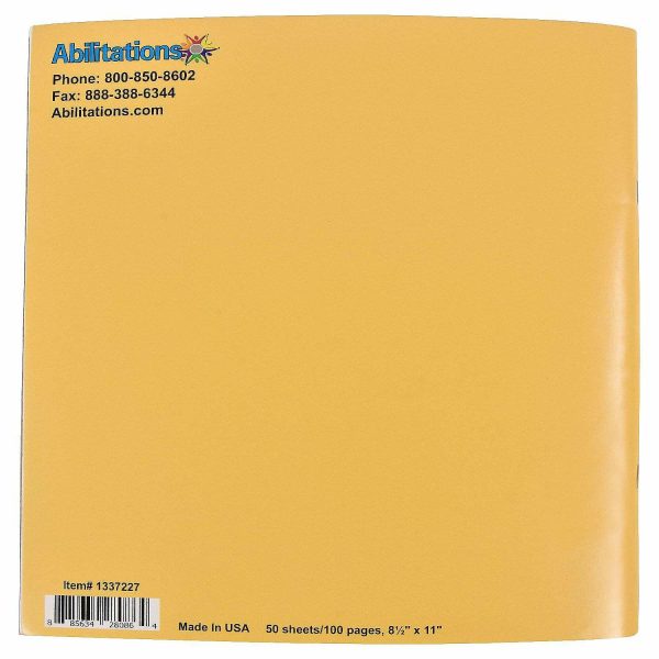 Sketchbooks & Drawing Pads |  Abilitations Hi-Write My First Journal, 100 Pages/50 Sheets Art Supplies Sketchbooks & Drawing Pads