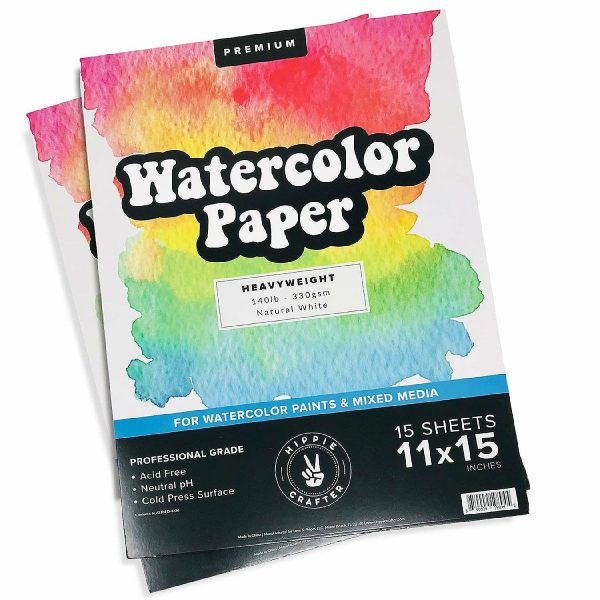 Sketchbooks & Drawing Pads |  Hippie Crafter Watercolor Paper Art Supplies Sketchbooks & Drawing Pads