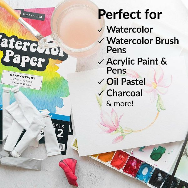 Sketchbooks & Drawing Pads |  Hippie Crafter Watercolor Paper Art Supplies Sketchbooks & Drawing Pads