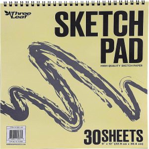 Sketchbooks & Drawing Pads |  Three Leaf Sketch Pad Spiral , 30 Ct 9 X 12, Art Supplies Sketchbooks & Drawing Pads