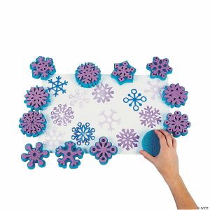 Stamps & Stamp Pads |  Snowflake Stampers – 12 Pc. Crafts for Kids Stamps & Stamp Pads