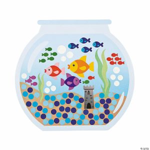 Sticker Scenes |  11″ x 10 1 4″ Count to 100 Fishbowl Paper Sticker Scenes – 12 Pc. Crafts for Kids Sticker Scenes