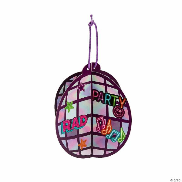 Sticker Scenes |  3D Disco Ball Sticker Scene Ornaments – 12 Pc. Crafts for Kids Sticker Scenes