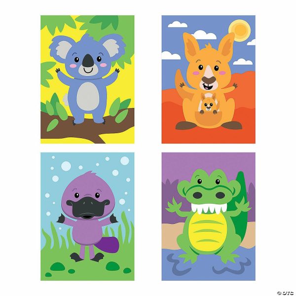 Sticker Scenes |  Australian Animal Mini Sticker Scenes – 12 Pc. Crafts for Kids Sticker Scenes