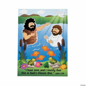 Sticker Scenes |  Baptism of Jesus Mini Sticker Scenes – 12 Pc. Crafts for Kids Sticker Scenes