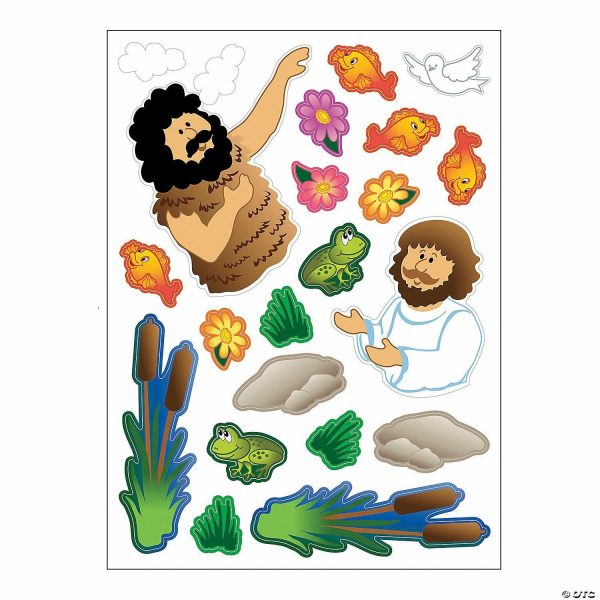 Sticker Scenes |  Baptism of Jesus Mini Sticker Scenes – 12 Pc. Crafts for Kids Sticker Scenes