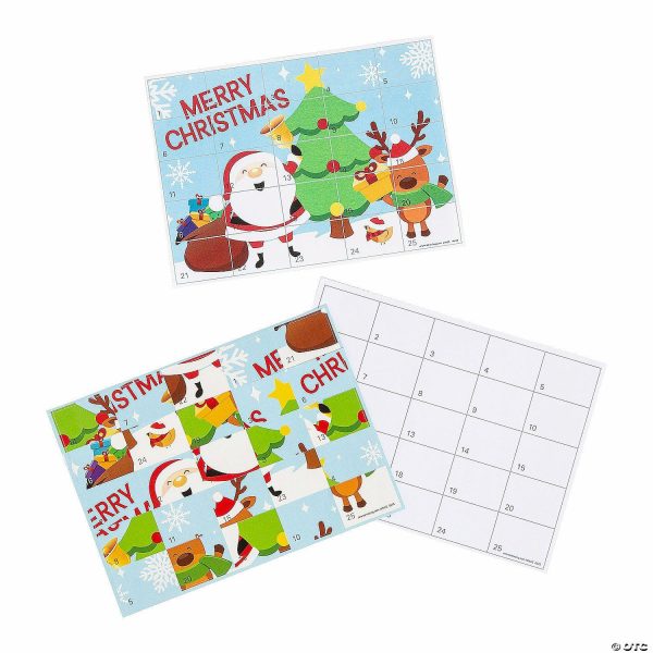 Sticker Scenes |  Christmas Sticker Puzzles – 12 Pc. Crafts for Kids Sticker Scenes