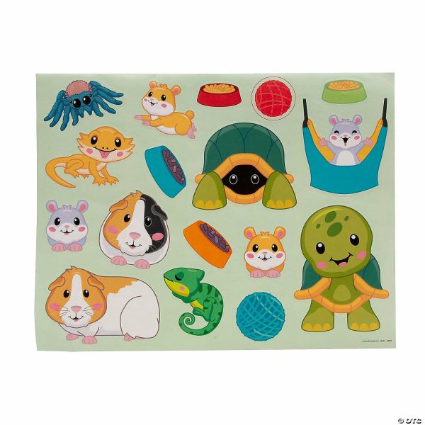 Sticker Scenes |  Classroom Pets Sticker Scenes – 12 Pc. Crafts for Kids Sticker Scenes