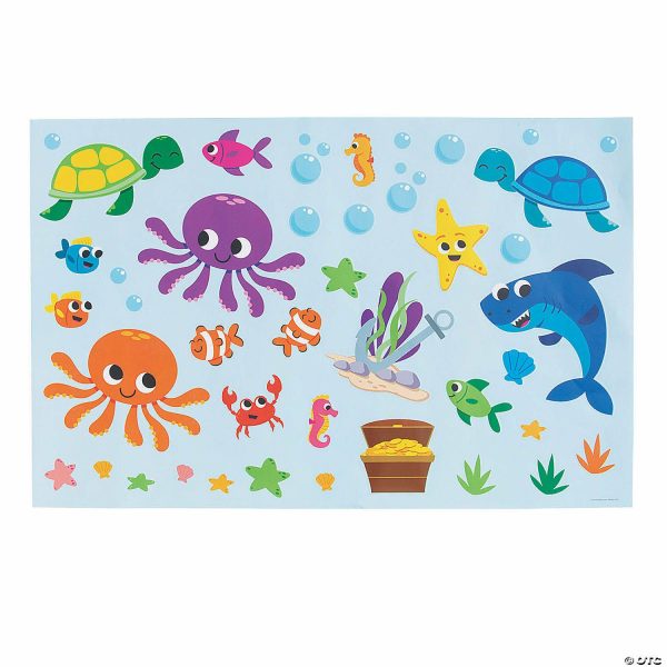 Sticker Scenes |  Create & Write Sea Life Giant Sticker Scenes – 12 Pc. Crafts for Kids Sticker Scenes