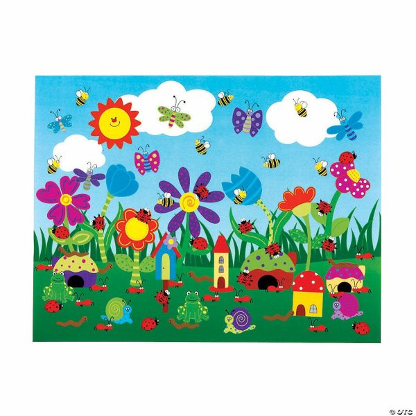 Sticker Scenes |  DIY Flower Garden Sticker Scenes – 12 Pc. Crafts for Kids Sticker Scenes