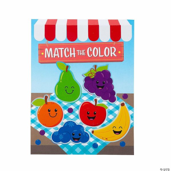 Sticker Scenes |  Match the Color Fruit Sticker Scenes – 12 Pc. Crafts for Kids Sticker Scenes