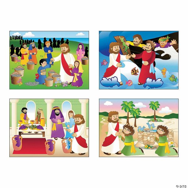 Sticker Scenes |  Miracle of Jesus Mini Sticker Scenes – 24 Pc. Crafts for Kids Sticker Scenes