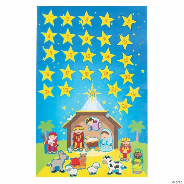 Sticker Scenes |  Nativity Advent Calendar Sticker Scenes – 12 Pc. Crafts for Kids Sticker Scenes