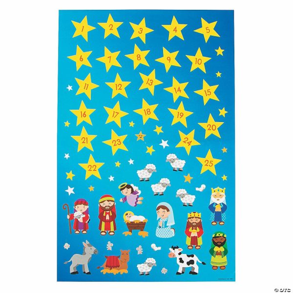 Sticker Scenes |  Nativity Advent Calendar Sticker Scenes – 12 Pc. Crafts for Kids Sticker Scenes