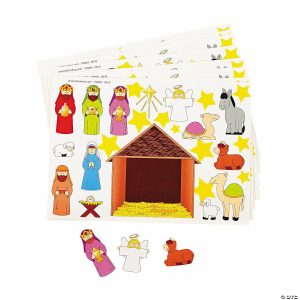 Sticker Scenes |  Nativity Scene Stickers – 12 Pc. Crafts for Kids Sticker Scenes