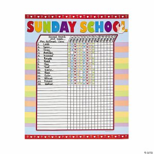 Sticker Scenes |  Sunday School Attendance Sticker Charts – 6 Pc. Crafts for Kids Sticker Scenes