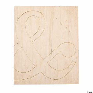 String Art |  DIY Unfinished Wood Ampersand Sign Craft Supplies String Art