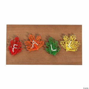 String Art |  Fall Leaves String Art Craft – Makes 1 Craft Supplies String Art