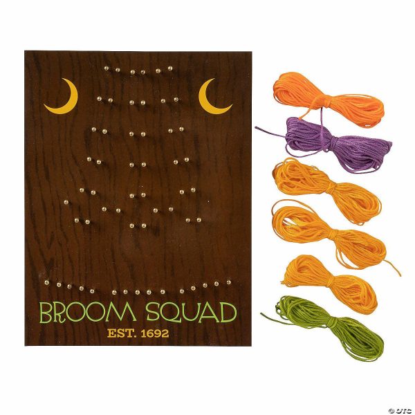 String Art |  Halloween Witch&’s Broom String Art Sign Craft Supplies String Art