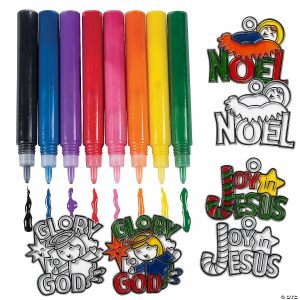 Suncatcher Crafts |  Bulk 48 Pc. Religious Christmas Suncatcher Kit – Makes 24 Crafts for Kids Suncatcher Crafts