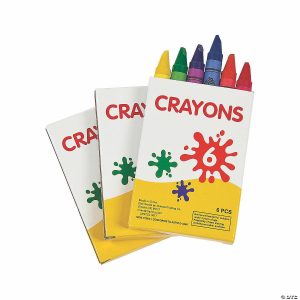 Terrariums & Fairy Gardens |  2 3/4″ Bulk 48 Boxes of Crayons – 6 Colors per Box Craft Supplies Terrariums & Fairy Gardens