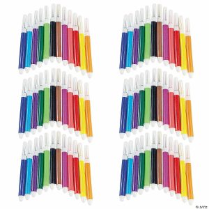 Terrariums & Fairy Gardens |  3 1/2″ Bulk 48 Boxes of Mini Plastic Marker Sets – 12 Colors Per Box Craft Supplies Terrariums & Fairy Gardens