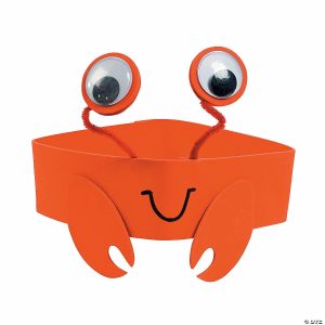 Thumbprint Crafts |  Crab Headband Craft Kit – Makes 12 Crafts for Kids Thumbprint Crafts