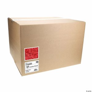 Tissue & Craft Paper |  Essentials By Leisure Arts Crinkle Shred 10lb Bright Red Box Craft Supplies Tissue & Craft Paper