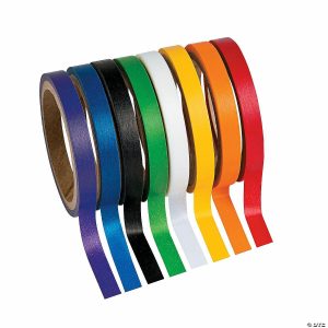 Washi Tape |  Primary Solid Colors Washi Tape Set – 8 Pc. Adult Crafts Washi Tape