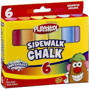 Watercolor Supplies |  Playskool 6-Piece Washable Sidewalk Chalk Art Supplies Watercolor Supplies