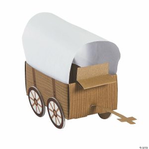 Decoration Crafts |  3D Western Covered Wagon Craft Kit – Makes 12 Crafts for Kids Decoration Crafts