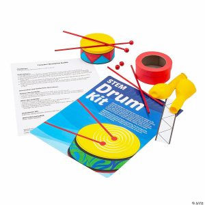 Education Craft Kits |  DIY STEAM Balloon Drum Activity Learning Challenge Craft Kit – Makes 12 Crafts for Kids Education Craft Kits