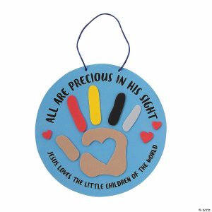 Handprint Crafts |  Precious in His Sight Handprint Craft Kit – Makes 12 Crafts for Kids Handprint Crafts