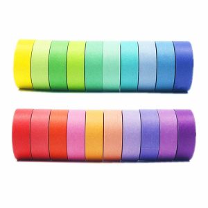 Kids Art Kits |  Loomini, Assorted Colors, Rainbow Washi Tape 20 Rolls, 1 set Crafts for Kids Kids Art Kits