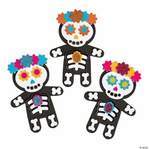 Magnet Crafts |  Day of the Dead Magnet Craft Kit – Makes 12 Crafts for Kids Magnet Crafts