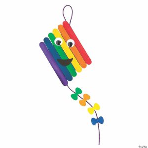 Ornament Crafts |  5 1/2″ x 15 1 2″ Craft Stick Kite Ornament Craft Kit – Makes 12 Crafts for Kids Ornament Crafts